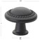 Gliderite Hardware 1-1/4 in. Matte Black Round Beaded Cabinet Knob, 5PK 5222-MB-5 - alternate 4